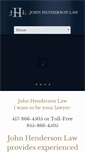 Mobile Screenshot of johnhendersonlaw.com